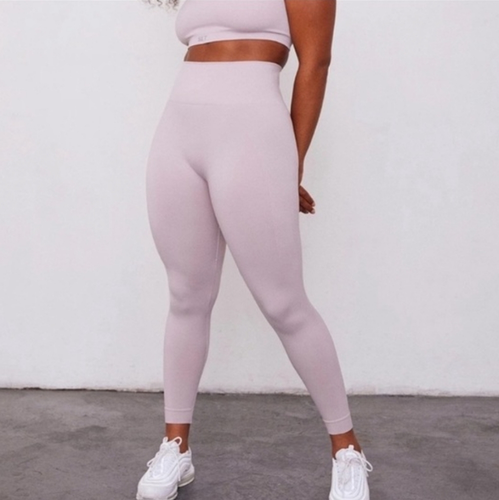 SET ACTIVE SCULPTFLEX Seamless Leggings Size S Lavender